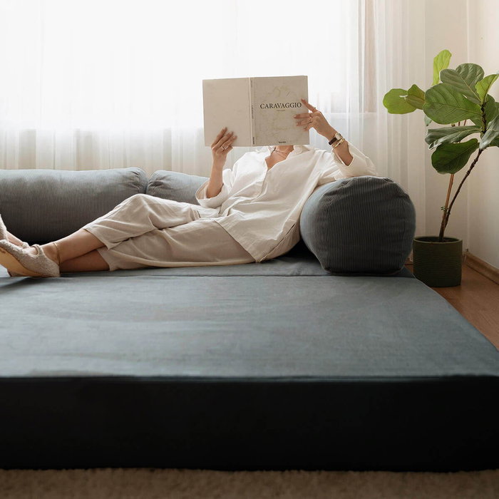 Atelier Del Sofa Nook Sofá-Cama de 3 Plazas Antracita
